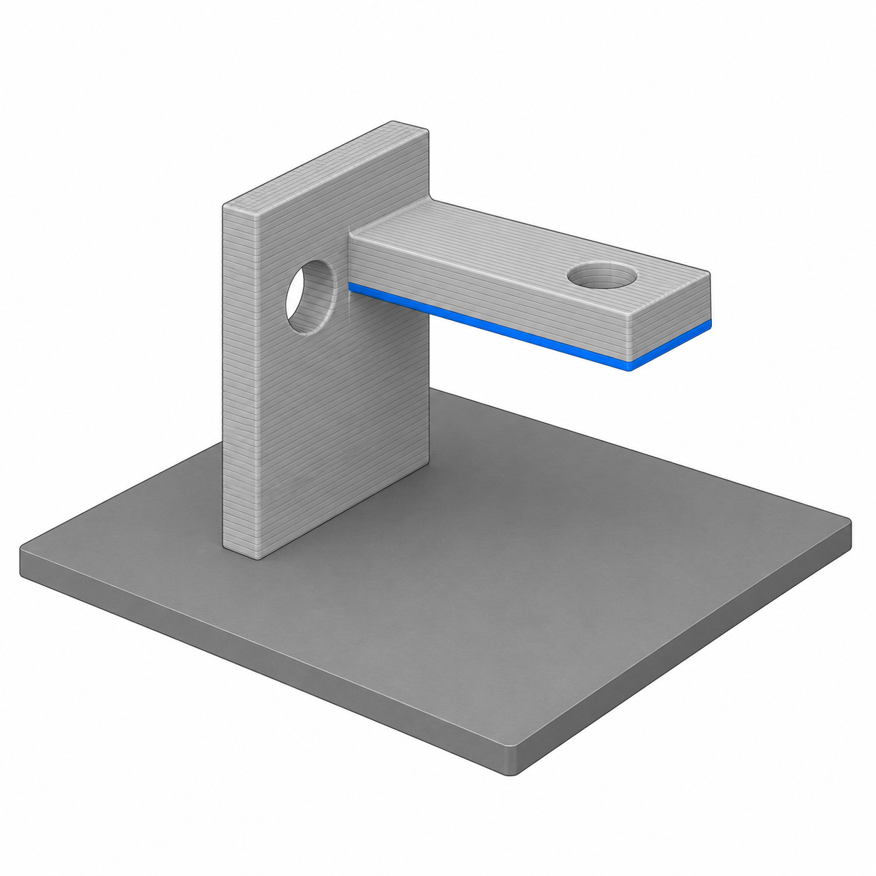 Pièce imprimée en 3D après retrait des supports