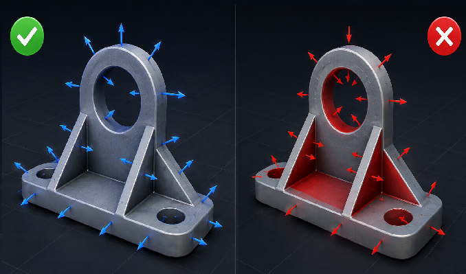 Normales inversées en 3D : les repérer et les corriger