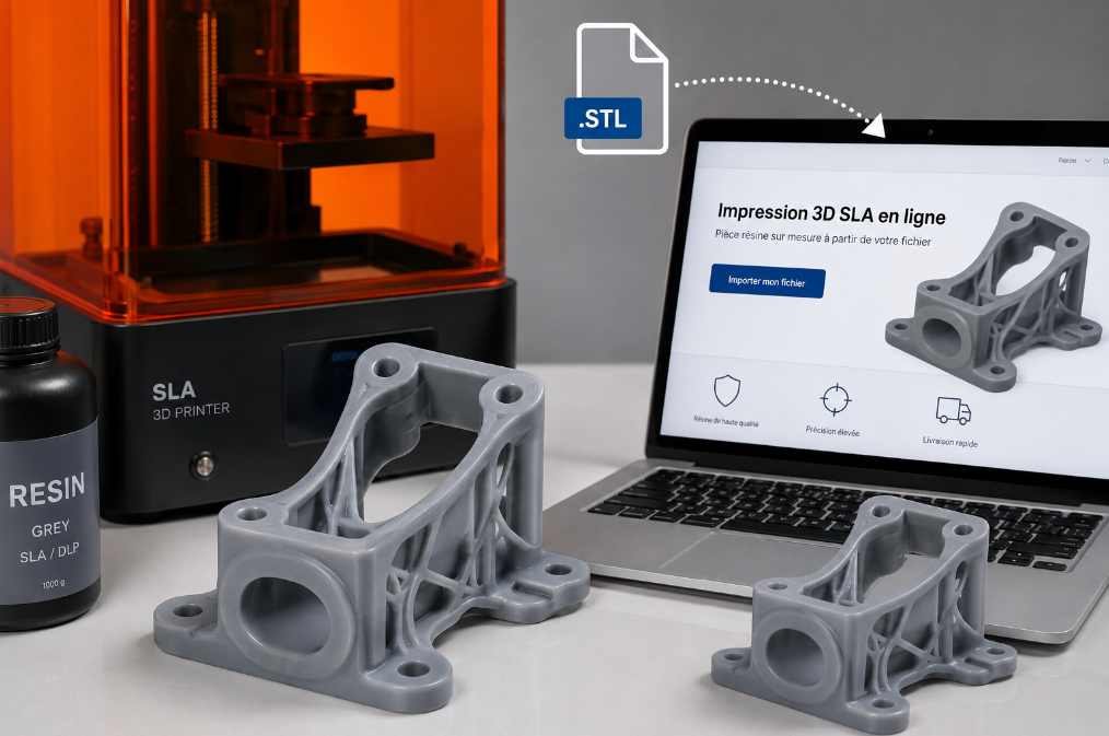 Impression 3D SLA en ligne : obtenir une pièce résine à partir de votre fichier